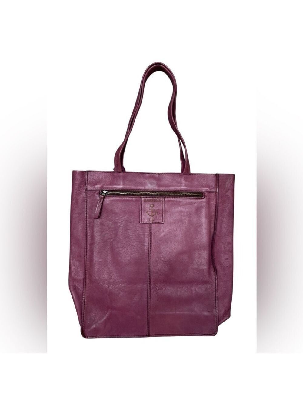 Harbour 2nd Shopper Anchor Love ELBE 1 Large Leather Tote Bag Lila mauve